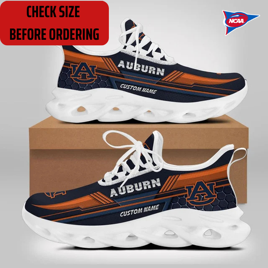 ELITE EDITION - NEW CUSTOMIZED NCAA FBS13 ABT AUBURN TIGERS CLUNKY SNEAKERS