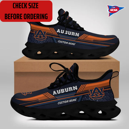 ELITE EDITION - NEW CUSTOMIZED NCAA FBS13 ABT AUBURN TIGERS CLUNKY SNEAKERS