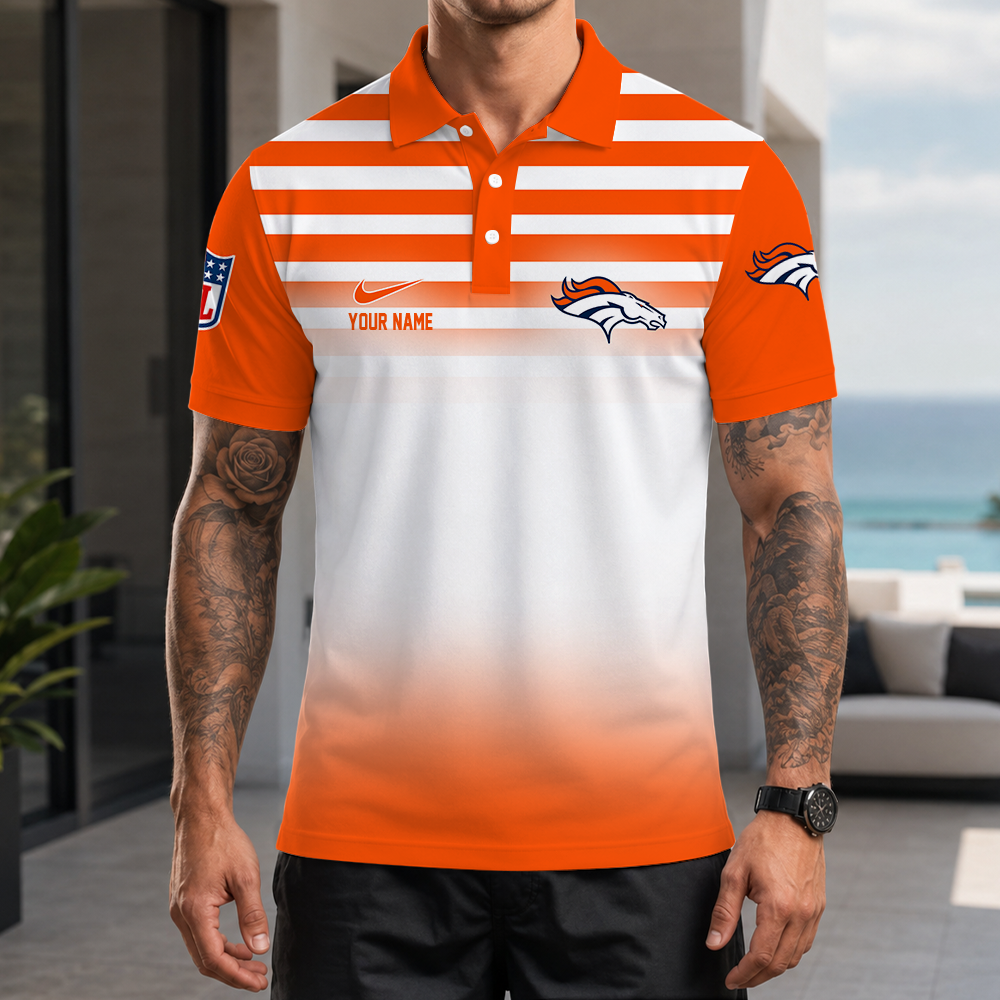 [SPECIAL OFFER] NEW CUSTOMIZED NFL13 DVB DENVER BRONCOS POLO SHIRT
