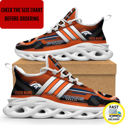 EXCLUSIVE EDITION - NEW CUSTOMIZED NFL13 DVB DENVER BRONCOS MAX SOUL SHOES