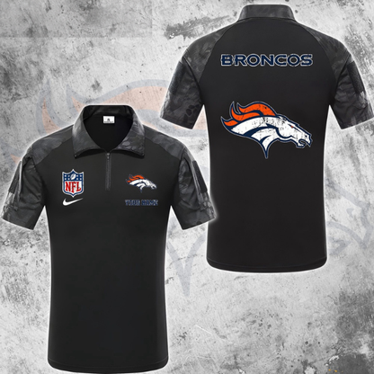 ELITE EDITION - NEW CUSTOMIZED NFL13 DVB DENVER BRONCOS POLO SHIRT, ZIP POLO SHIRT & T-SHIRTS