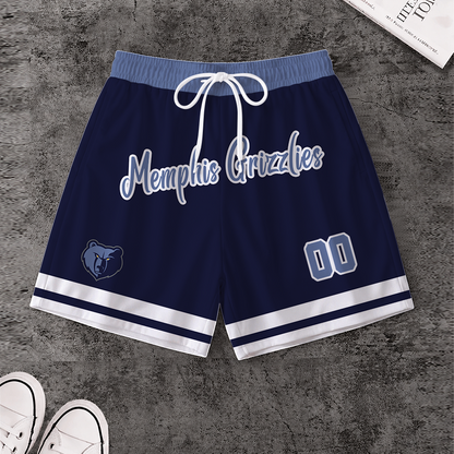 LIMITED EDITION - NEW CUSTOMIZED NBA13 MGR MEMPHIS GRIZZLIES SHORT PANTS