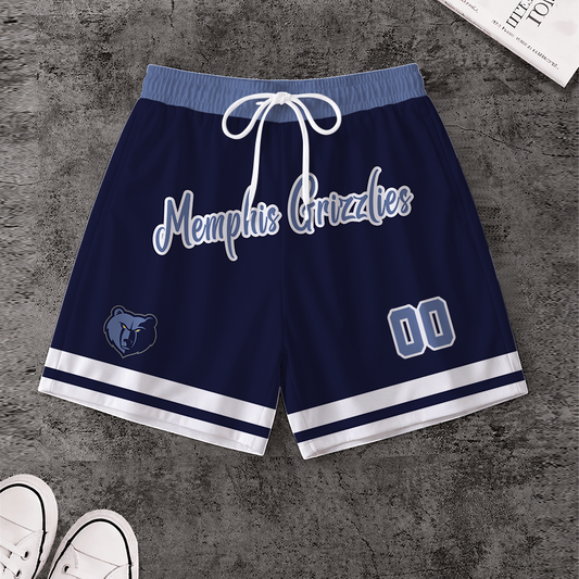 LIMITED EDITION - NEW CUSTOMIZED NBA13 MGR MEMPHIS GRIZZLIES SHORT PANTS