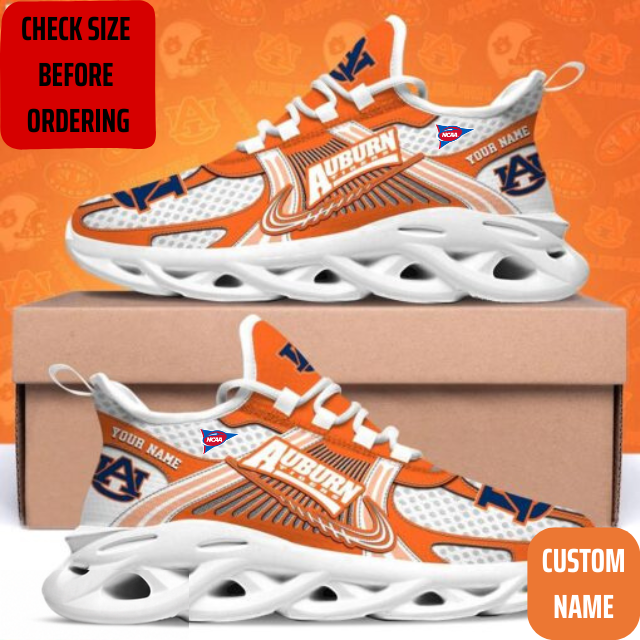 VIRAL EDITION - NEW CUSTOMIZED NCAA FBS13 ABT AUBURN TIGERS CLUNKY SNEAKERS