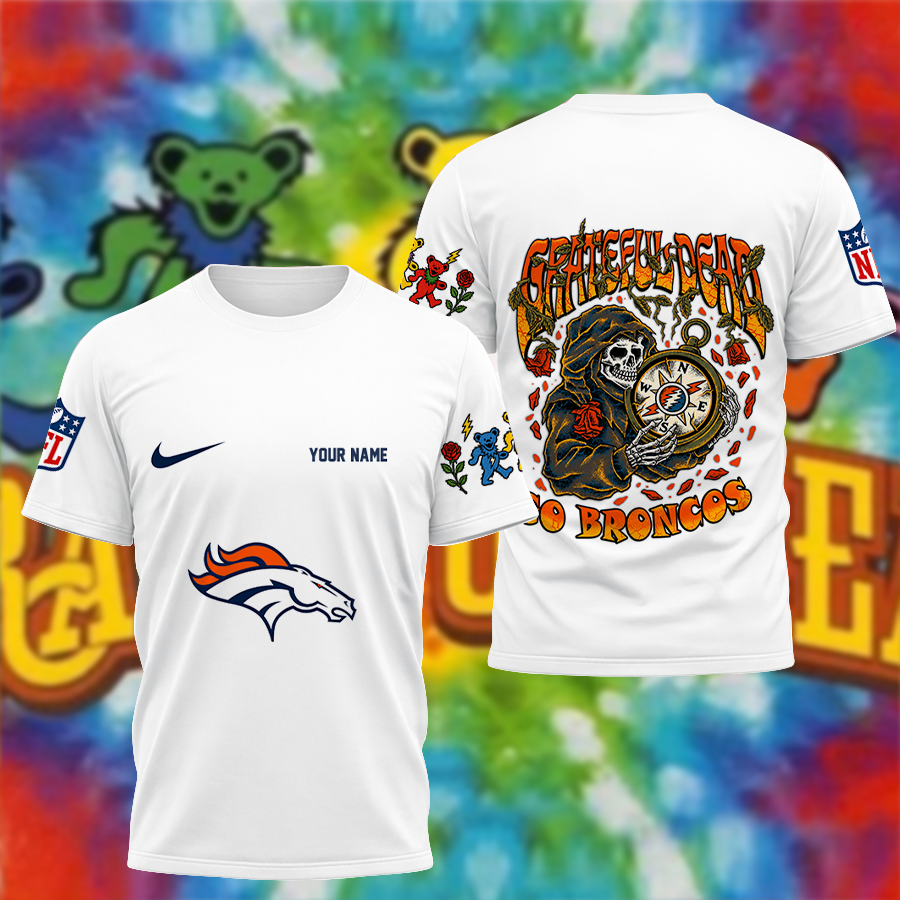 [SPECIAL OFFER] NEW CUSTOMIZED NFL13 DVB DENVER BRONCOS x GRATEFUL DEAD T-SHIRT, HOODIE, ZIP HOODIE