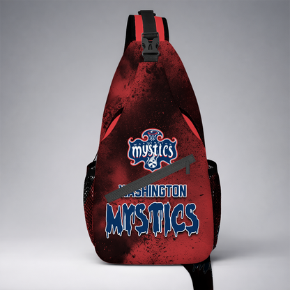 [FAN FAVORITE] NEW CUSTOMIZED WNBA13 WSM WASHINGTON MYSTICS SLING BAG