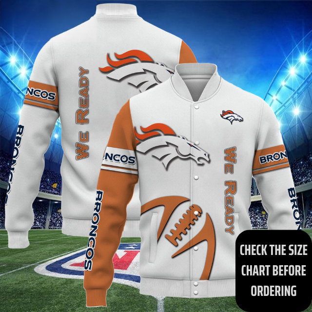 ELITE EDITION - NEW CUSTOMIZED NFL13 DVB DENVER BRONCOS SATIN VARSITY & BASEBALL JACKET