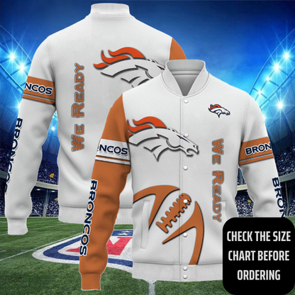ELITE EDITION - NEW CUSTOMIZED NFL13 DVB DENVER BRONCOS SATIN VARSITY & BASEBALL JACKET