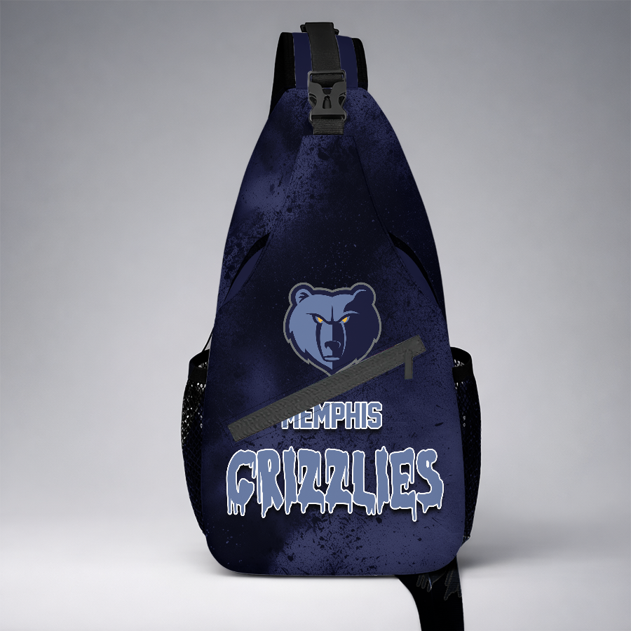 [HOT DEAL]  NEW CUSTOMIZED NBA13 MGR MEMPHIS GRIZZLIES SLING BAG