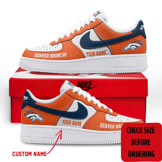 ELITE EDITION - NEW CUSTOMIZED NFL13 DVB DENVER BRONCOS AF1 SHOES