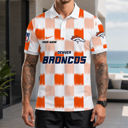 [SPECIAL OFFER] NEW CUSTOMIZED NFL13 DVB DENVER BRONCOS POLO SHIRT