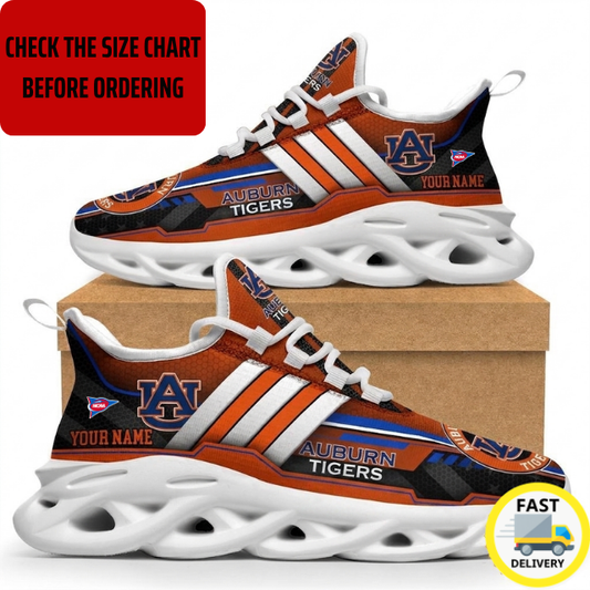 ELITE EDITION - NEW CUSTOMIZED NCAA FBS13 ABT AUBURN TIGERS CLUNKY SNEAKERS