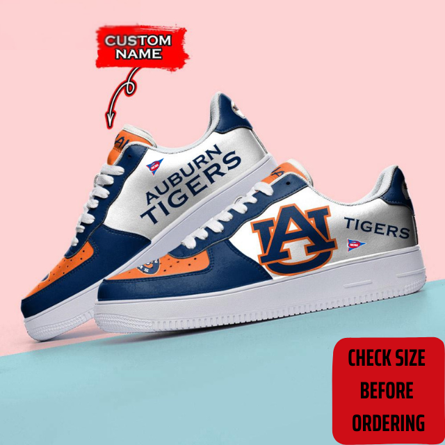 ELITE EDITION - NEW CUSTOMIZED NCAA FBS13 ABT AUBURN TIGERS AF1 SHOES