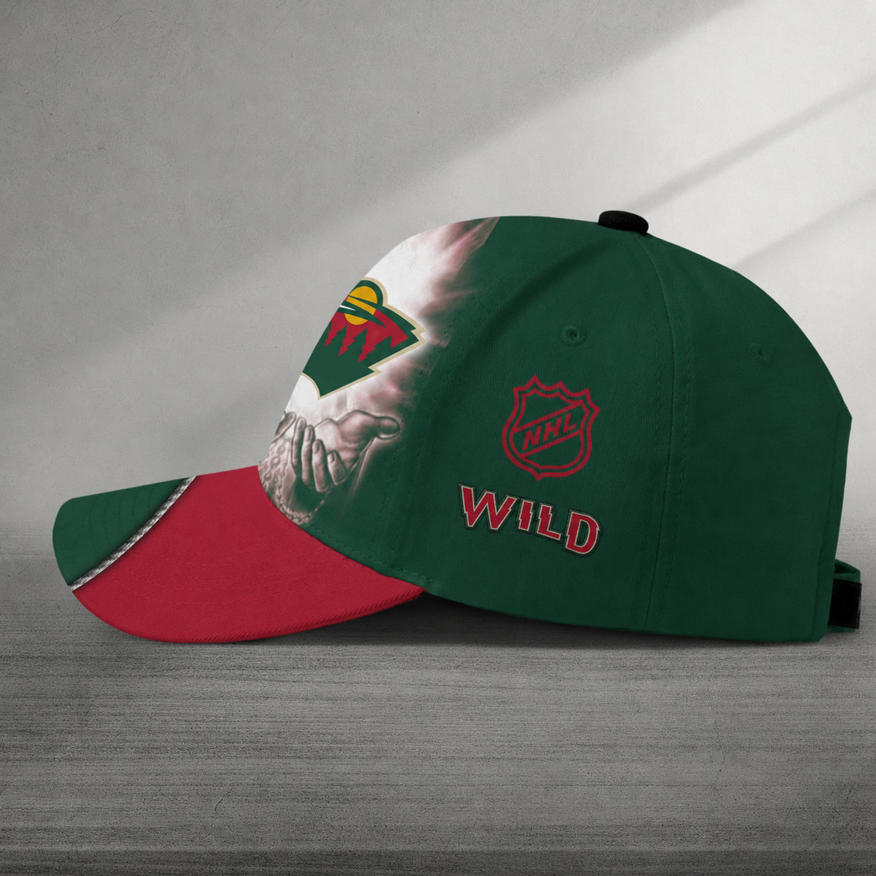 LIMITED EDITION - NEW CUSTOMIZED NHL13 MNW MINNESOTA WILD CLASSIC CAP
