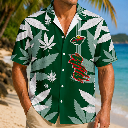 LIMITED EDITION - NEW CUSTOMIZED NHL13 MNW MINNESOTA WILD UNISEX HAWAIIAN SHIRT