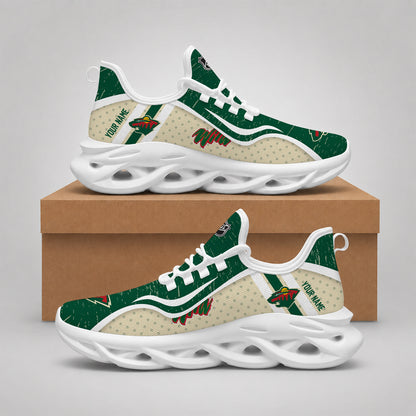 VIRAL EDITION - NEW CUSTOMIZED NHL13 MNW MINNESOTA WILD CLUNKY SNEAKERS