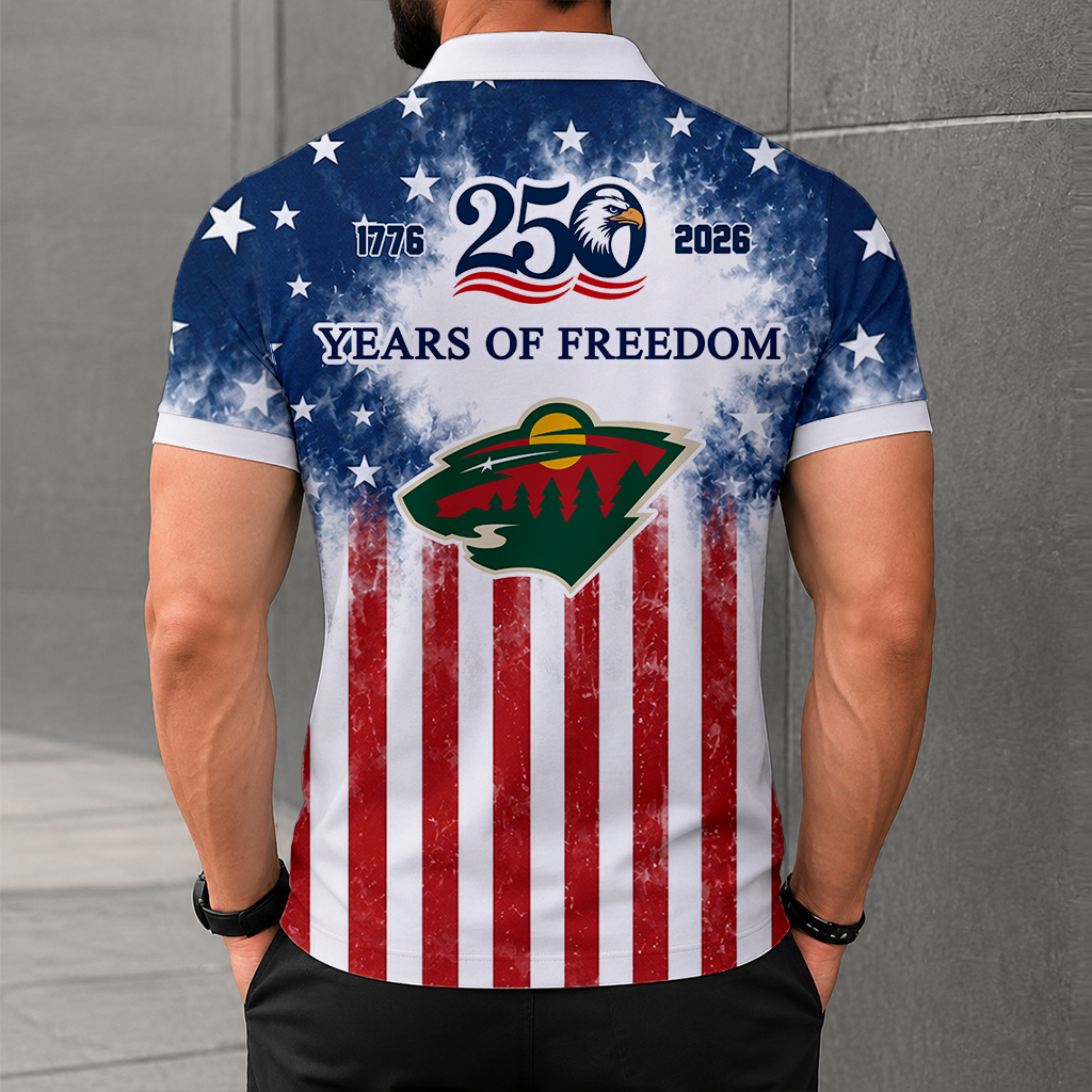 LIMITED EDITION - NEW CUSTOMIZED NHL13 MNW MINNESOTA WILD POLO SHIRT, ZIP POLO SHIRT & T-SHIRTS