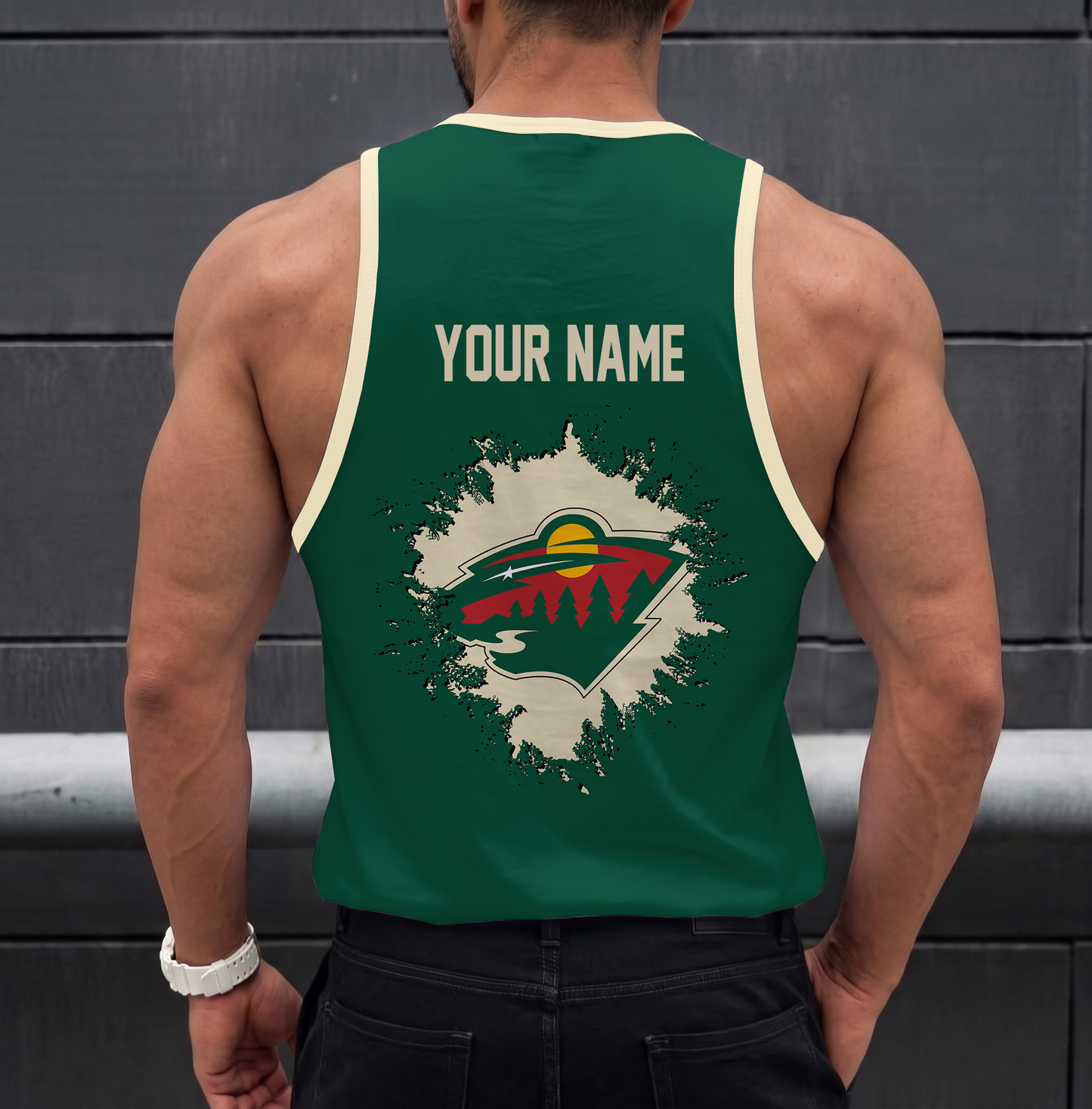 LIMITED EDITION - NEW CUSTOMIZED NHL13 MNW MINNESOTA WILD UNISEX TANK TOP