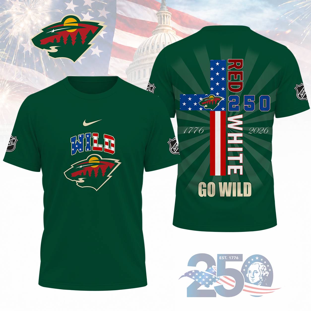 LIMITED EDITION - NEW CUSTOMIZED NHL13 MNW MINNESOTA WILD T-SHIRT, POLO SHIRT, ZIP POLO SHIRT, SWEATSHIRT, HOODIE & ZIP HOODIE