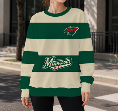 SPECIAL EDITION - NEW CUSTOMIZED NHL13 MNW MINNESOTA WILD UNISEX SWEATSHIRT