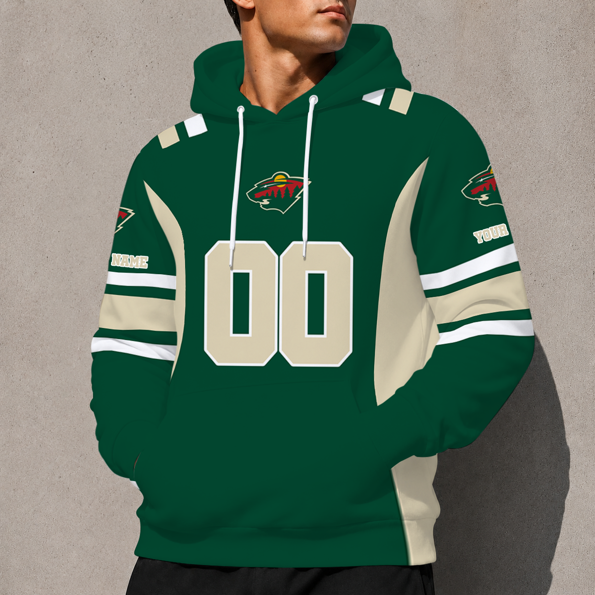 ELITE EDITION - NEW CUSTOMIZED NHL13 MNW MINNESOTA WILD HOODIE, ZIP HOODIE, T-SHIRT, POLO SHIRT, ZIP POLO SHIRT & SWEATSHIRT