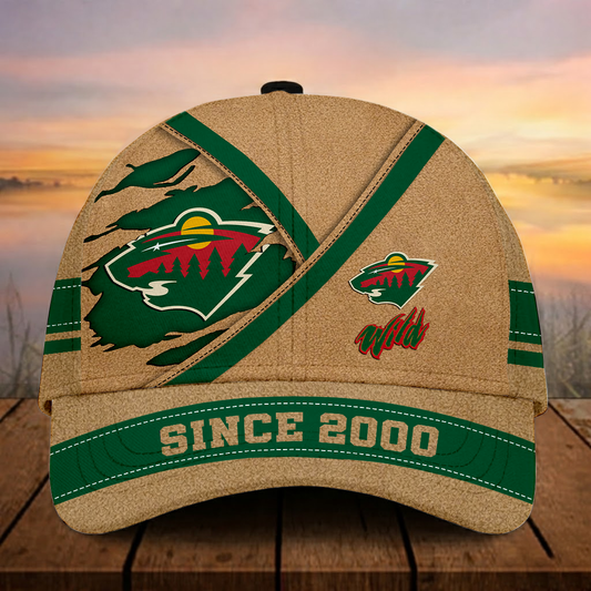 LIMITED EDITION - NEW CUSTOMIZED NHL13 MNW MINNESOTA WILD CLASSIC CAP
