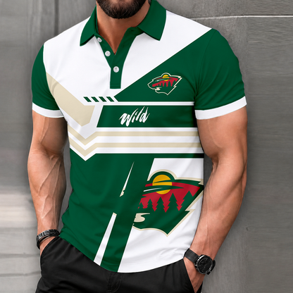 LIMITED EDITION - NEW CUSTOMIZED NHL13 MNW MINNESOTA WILD POLO SHIRT, ZIP POLO SHIRT & T-SHIRTS