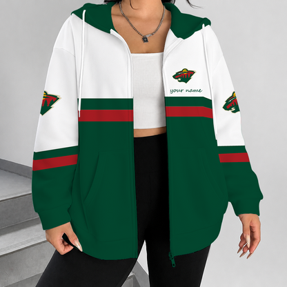 [SUPER SALE] NEW CUSTOMIZED NHL13 MNW MINNESOTA WILD T-SHIRT, HOODIE, ZIP HOODIE