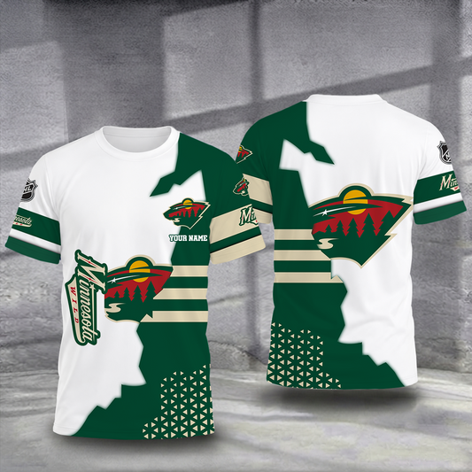LIMITED EDITION - NEW CUSTOMIZED NHL13 MNW MINNESOTA WILD T-SHIRT, POLO SHIRT, ZIP POLO SHIRT, SWEATSHIRT, HOODIE & ZIP HOODIE