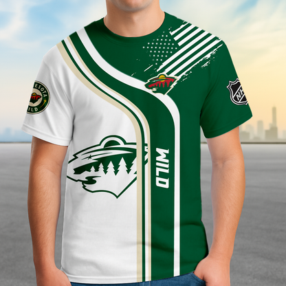ELITE EDITION - NEW CUSTOMIZED NHL13 MNW MINNESOTA WILD POLO SHIRT, ZIP POLO SHIRT & T-SHIRTS