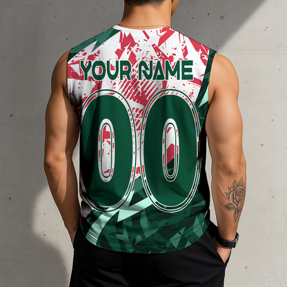 LIMITED EDITION - NEW CUSTOMIZED NHL13 MNW MINNESOTA WILD TANK TOP & GYM SHIRT
