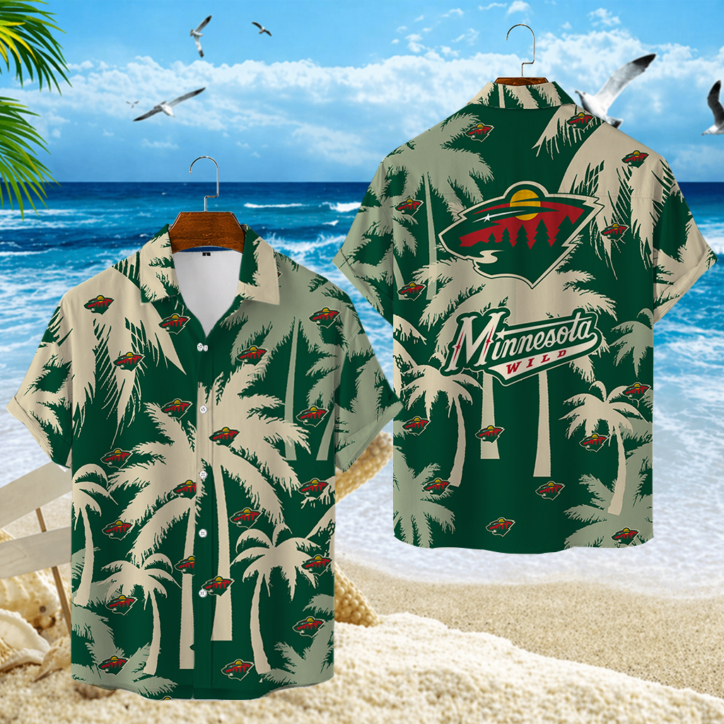 LIMITED EDITION - NEW CUSTOMIZED NHL13 MNW MINNESOTA WILD UNISEX HAWAIIAN SHIRT