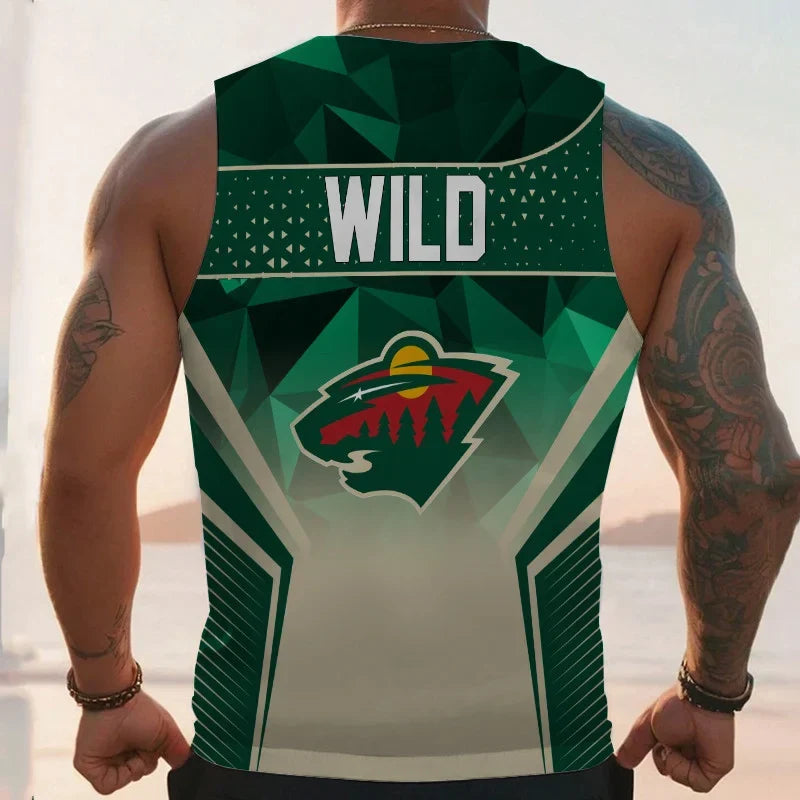 [SUPER SALE] NEW CUSTOMIZED NHL13 MNW MINNESOTA WILD UNISEX TANK TOP