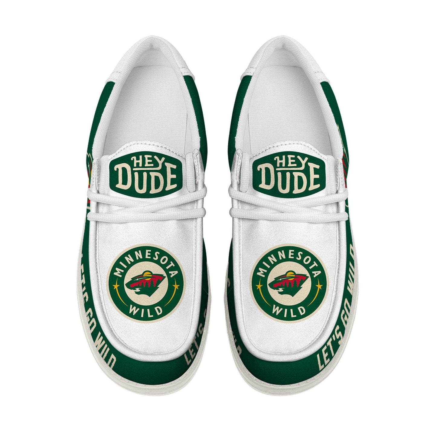 LIMITED EDITION - NEW CUSTOMIZED NHL13 MNW MINNESOTA WILD LOAFER SHOES