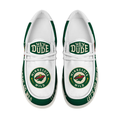 LIMITED EDITION - NEW CUSTOMIZED NHL13 MNW MINNESOTA WILD LOAFER SHOES
