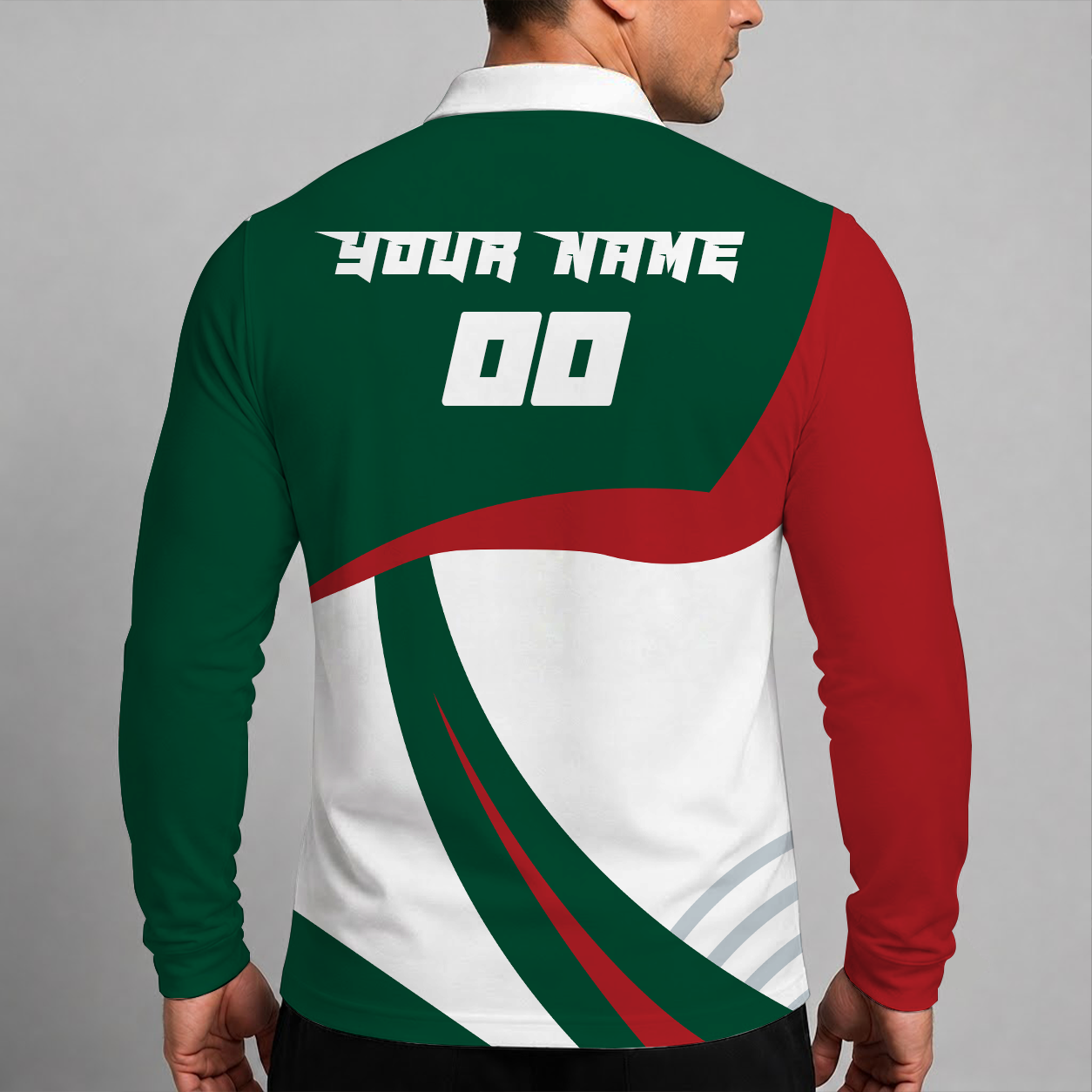 [SUPER SALE] NEW CUSTOMIZED NHL13 MNW MINNESOTA WILD MEN LONG SLEEVE POLO