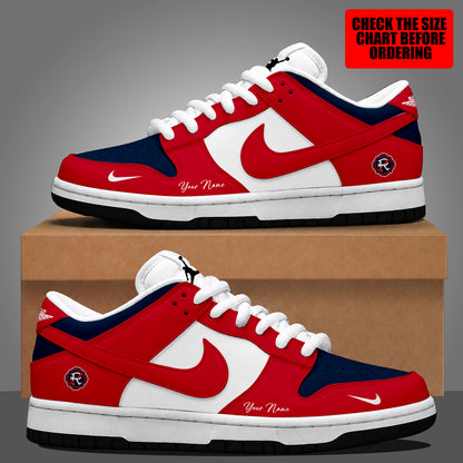 [FAN EXCLUSIVE] NEW CUSTOMIZED MLS13 NER NEW ENGLAND REVOLUTION DUNK LOW SHOES