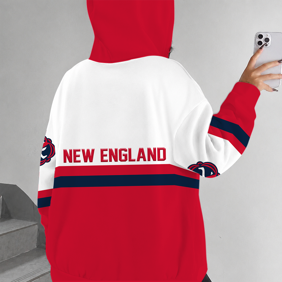 [FAN EXCLUSIVE] NEW CUSTOMIZED MLS13 NER NEW ENGLAND REVOLUTION ZIP HOODIE