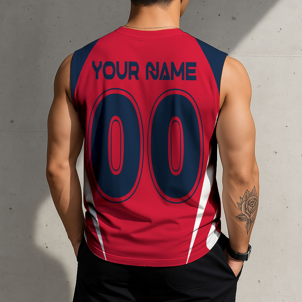 LIMITED EDITION - NEW CUSTOMIZED MLS13 NER NE REVOLUTION TANK TOP & GYM SHIRT