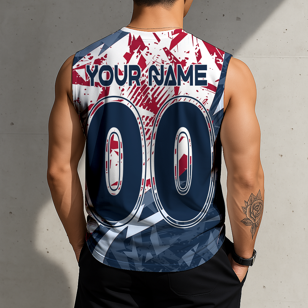 POPULAR NOW - NEW CUSTOMIZED MLS13 NER NEW ENGLAND REVOLUTION TANK TOP & GYM SHIRT