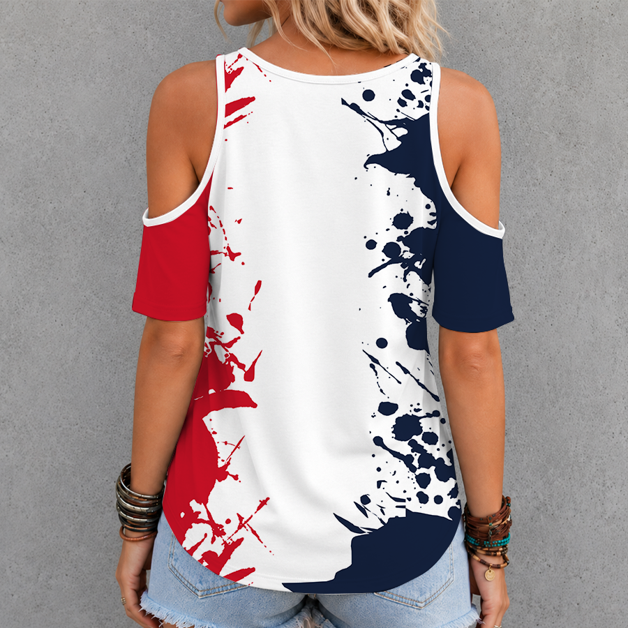 [FAN FAVORITE] NEW CUSTOMIZED NCAA CWS13 OMR OLE MISS REBELS CRISS CROSS V-NECK TOP