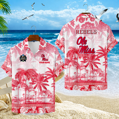 LIMITED EDITION - NEW CUSTOMIZED CWS13 OMR OLE MISS REBELS UNISEX HAWAIIAN SHIRT