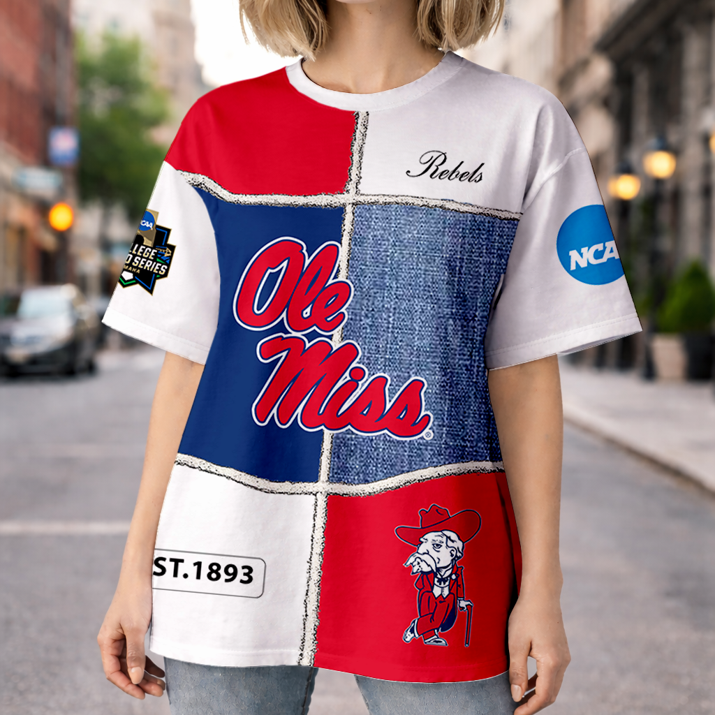 LIMITED EDITION - NEW CUSTOMIZED NCAA CWS13 OMR OLE MISS REBELS HOODIE, T-SHIRTS, ZIP HOODIE, SWEATSHIRTS & POLO SHIRT
