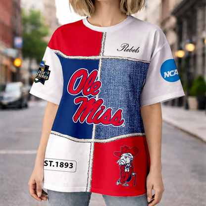 LIMITED EDITION - NEW CUSTOMIZED NCAA CWS13 OMR OLE MISS REBELS HOODIE, T-SHIRTS, ZIP HOODIE, SWEATSHIRTS & POLO SHIRT
