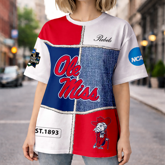 LIMITED EDITION - NEW CUSTOMIZED NCAA CWS13 OMR OLE MISS REBELS HOODIE, T-SHIRTS, ZIP HOODIE, SWEATSHIRTS & POLO SHIRT