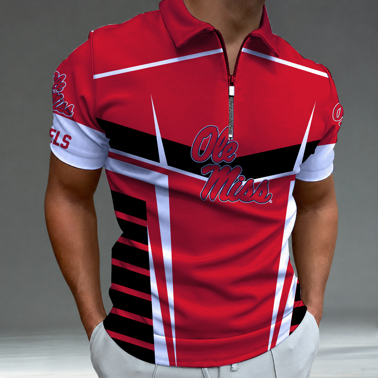 [FAN FAVORITE] NEW CUSTOMIZED NCAA CWS13 OMR OLE MISS REBELS POLO SHIRT