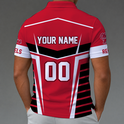 [FAN FAVORITE] NEW CUSTOMIZED NCAA CWS13 OMR OLE MISS REBELS POLO SHIRT