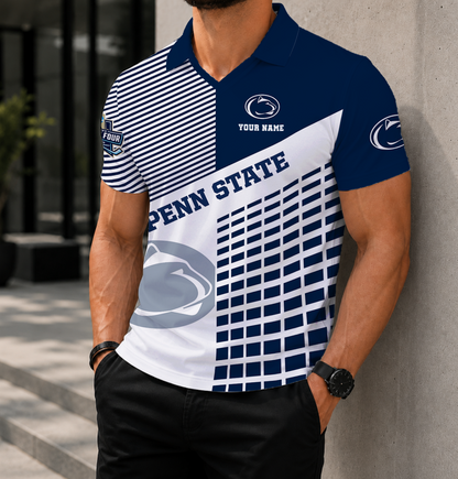 LIMITED EDITION - NEW CUSTOMIZED NCAA MFF13 PNL PENN STATE NITTANY LIONS POLO SHIRT