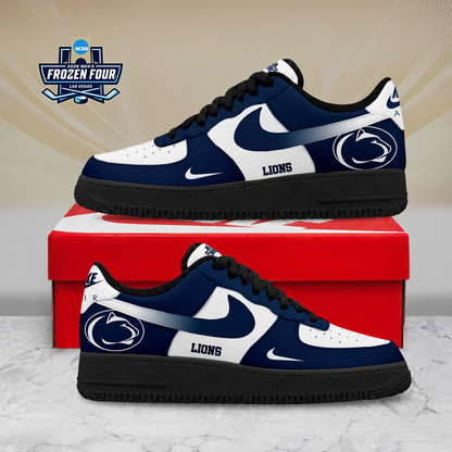 LIMITED EDITION - NEW CUSTOMIZED NCAA MFF13 PNL PENN STATE NITTANY LIONS AF1 SHOES
