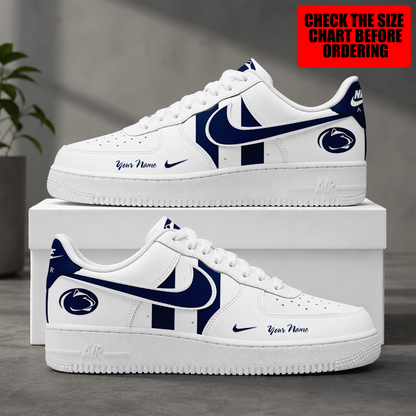 [FAN FAVORITE] NEW CUSTOMIZED NCAA MFF13 PNL PENN STATE NITTANY LIONS AF1 SHOES